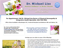 Tablet Screenshot of drlisshomeopath.com